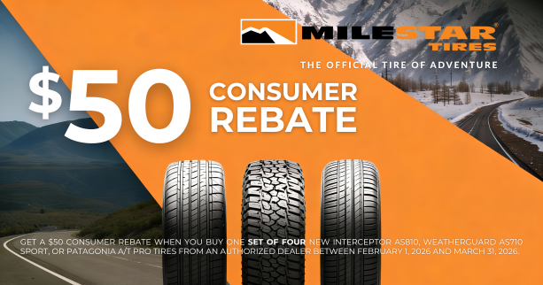 Milestar Rebate banner